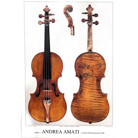 Poster Andrea Amati violino 1566ca. "Carlo IX"
