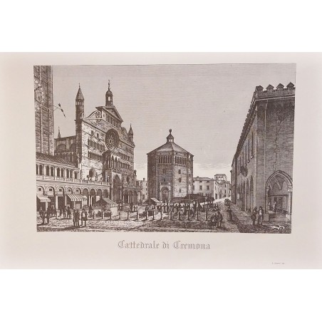 Riproduzione Piazza Duomo di Cremona - L. Giarré