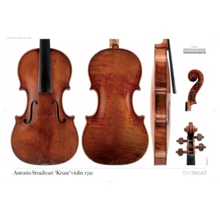 Poster Antonio Stradivari "Kruse" violino 1721