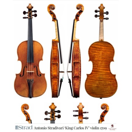 Poster Antonio Stradivari "King Carlos IV" Violino 1709