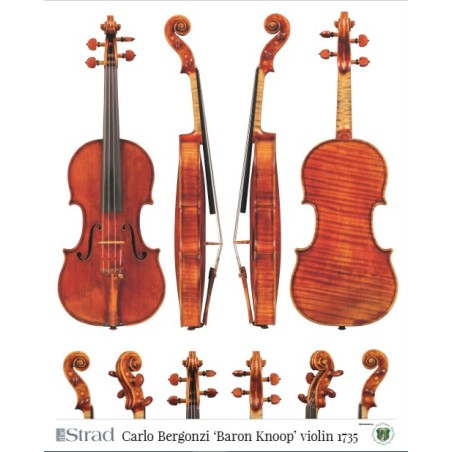 Poster Carlo Bergonzi "Baron Knoop" violin 1735