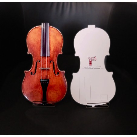 Cartolina sonora sagomata - Violino "The Angel 1720" di A. Stradivari