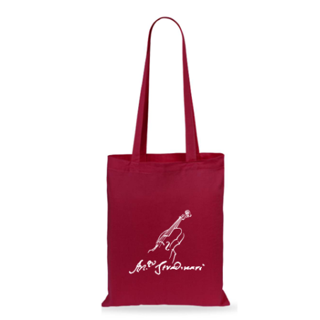 Tote bag bordeaux firma Antonio Stradivari