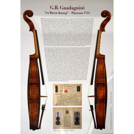 Cartella G. B. Guadagnini violino 1744 "ex Baron Knoop" - Folder