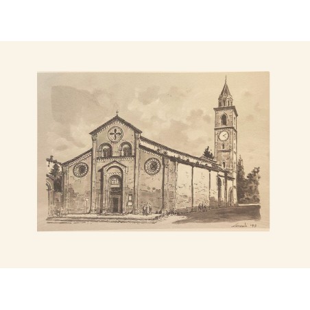 Riproduzione stampa San Michele - Cremona 1993